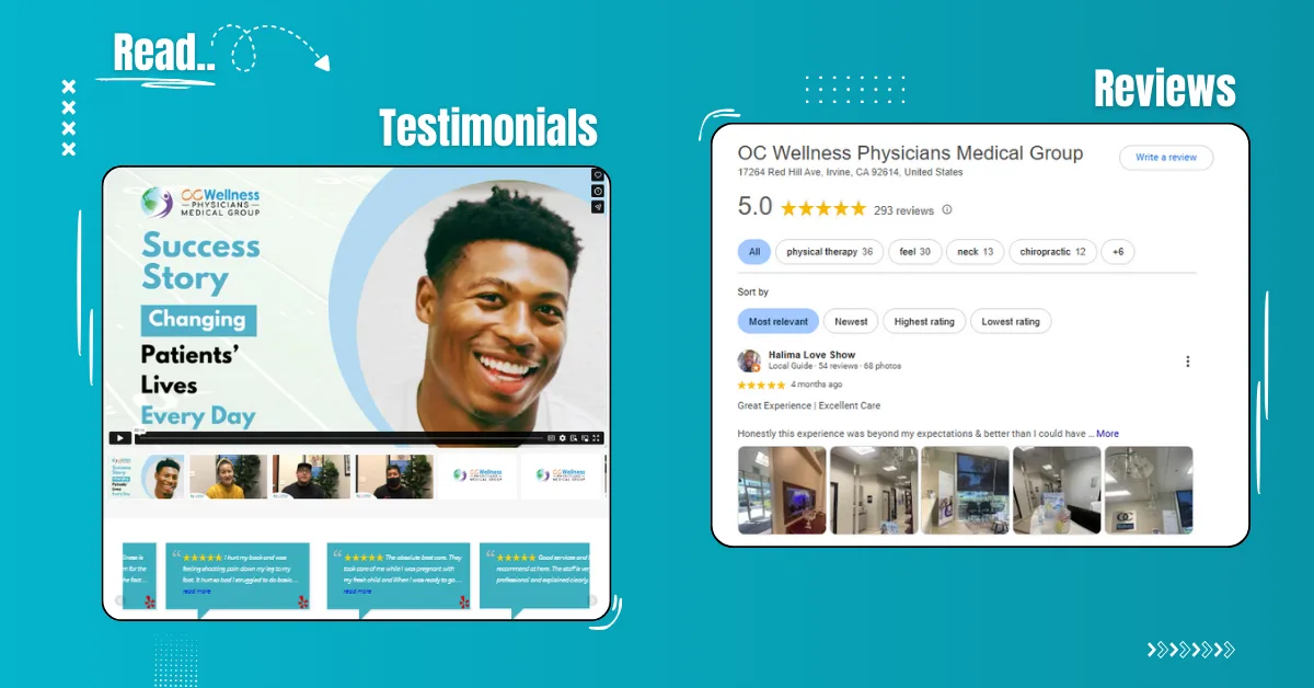 Read Reviews and Testimonials 1