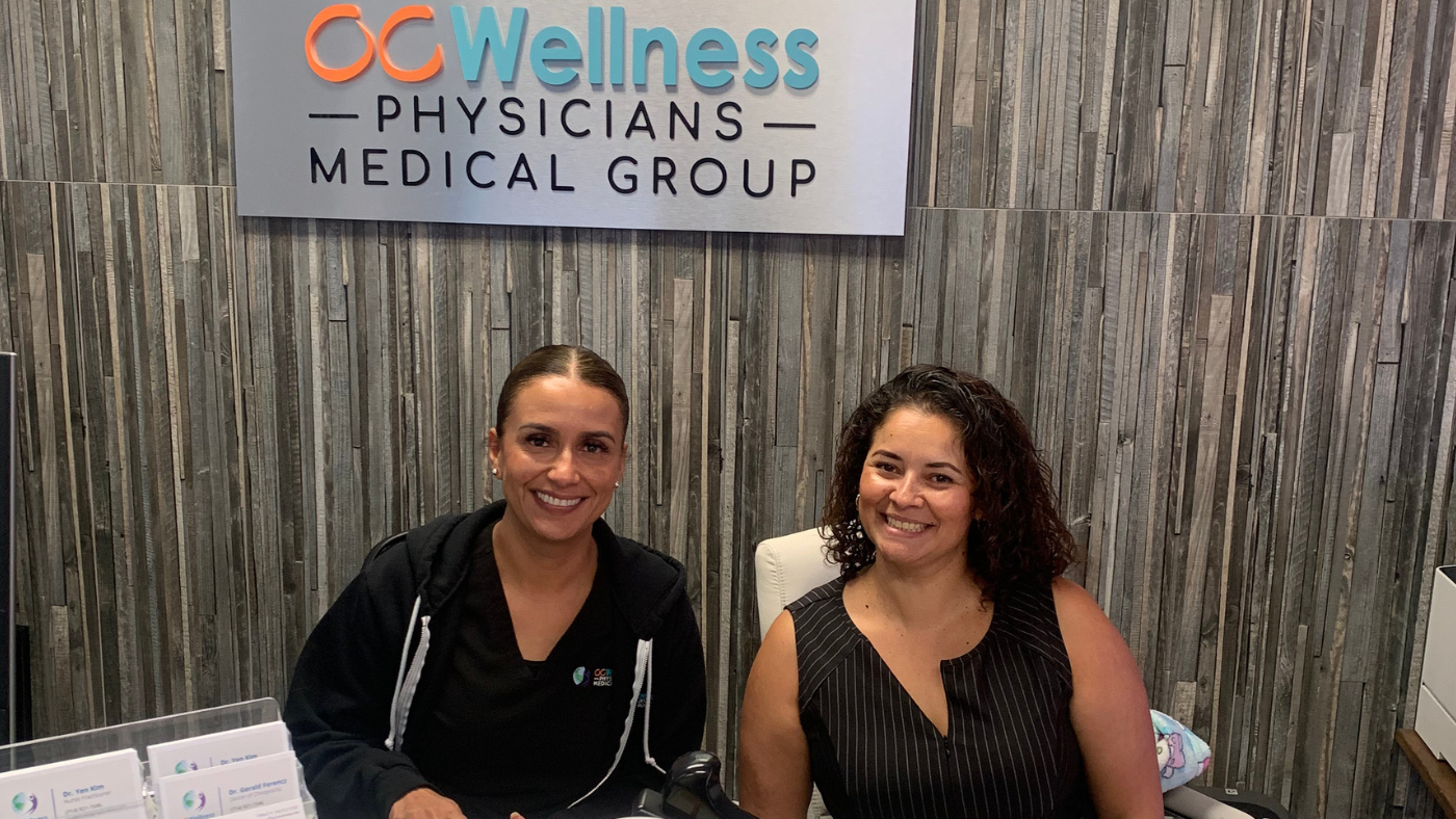 Friendly front desk staff at OC Wellness Physicians Medical Group Westminster CA